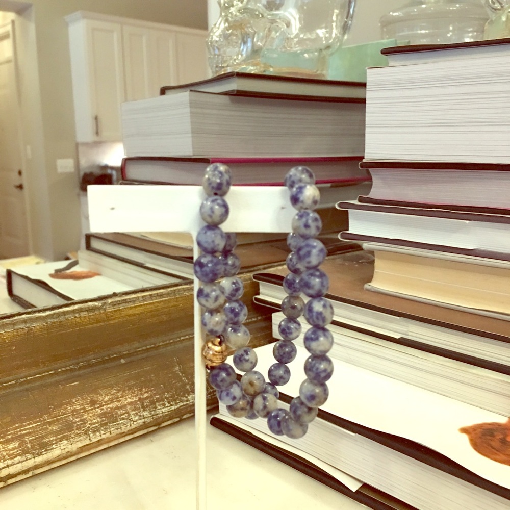 JEWELRY SALE⭐️⭐️⭐️Cobalt bead double wrap bracelet